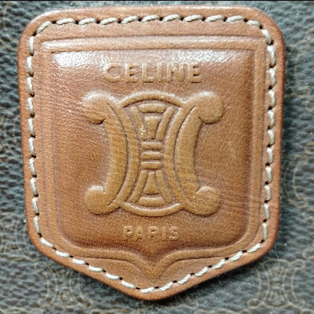 Celine Monogram Macadam Drawstring Bucket Hobo Ba… - image 5